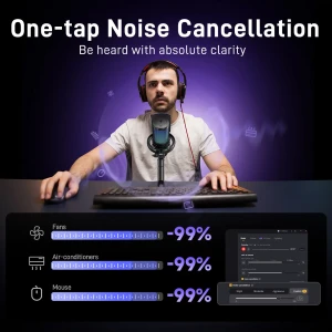 میکروفون استودیویی بی سیم ماونو مدل DM40 Pro RGB